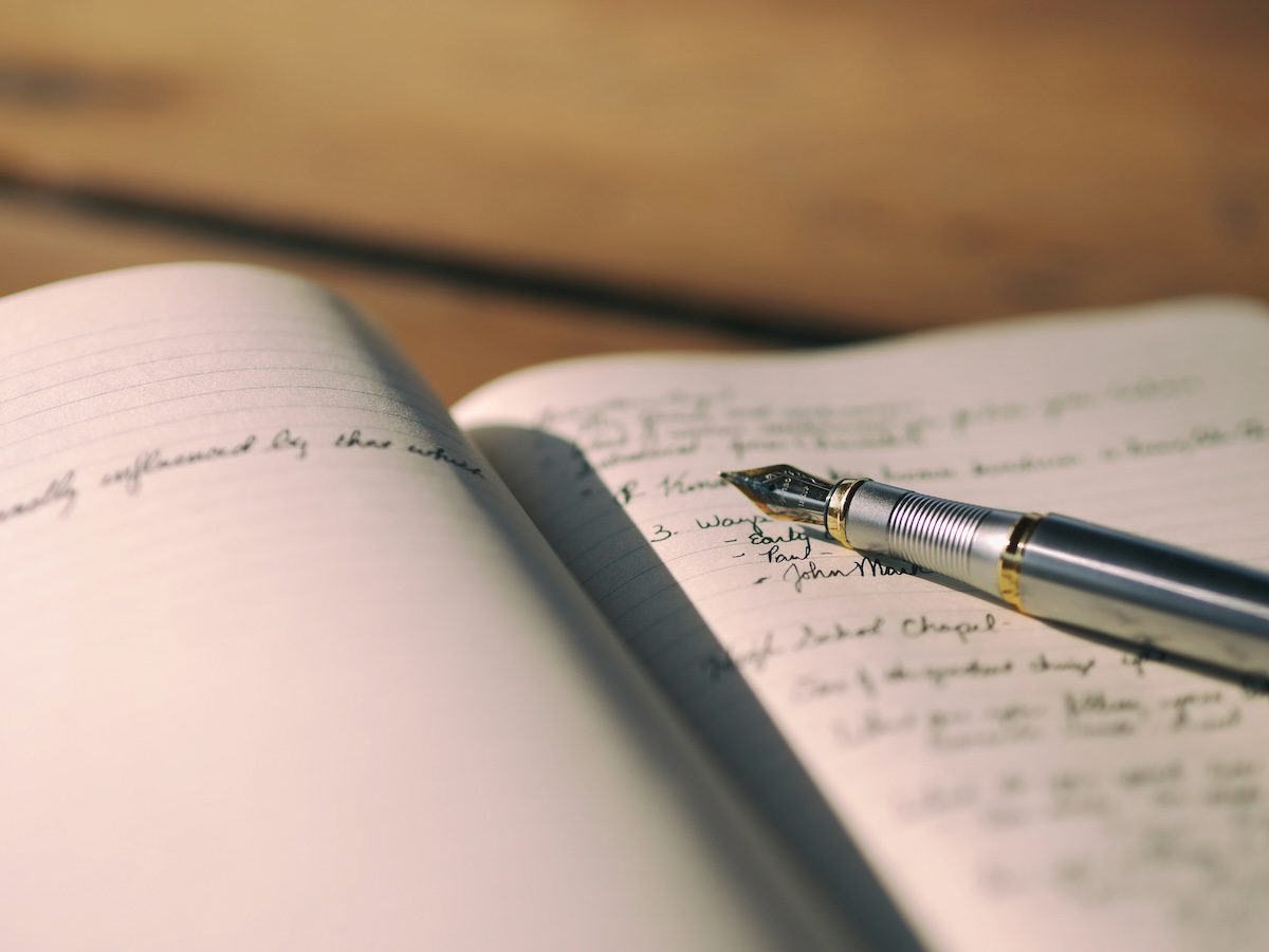 woman journaling